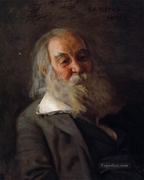 トーマス・イーキンス Painting - ウォルト・ホイットマンの肖像 リアリズムの肖像 トーマス・イーキンス